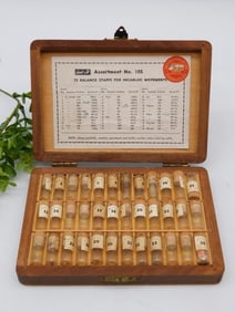 Vintage Incabloc Staff Assortment No. 105 with 72 Items WATCHMAKER WATCHMAKING TOOLS