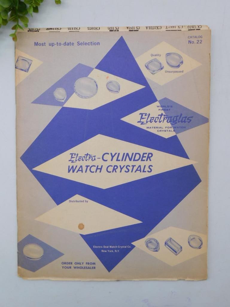 Vintage Electro Cylinder Watch Crystals Catalog WATCHMAKER WATCHMAKING TOOLS: Vintage Electro Cylinder Watch Crystals Catalog WATCHMAKER WATCHMAKING TOOLS