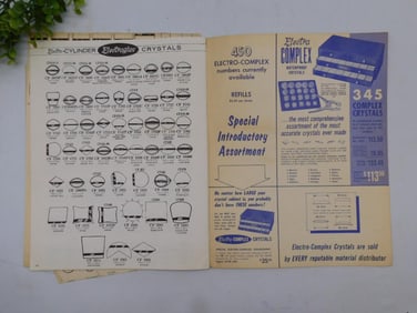 Vintage Electro Cylinder Watch Crystals Catalog WATCHMAKER WATCHMAKING TOOLS