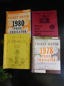 Vintage Pocket Watch Guides and Price Indicators Set