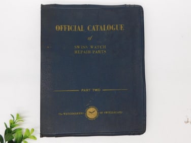 1949 Swiss Watch Repair Parts Catalogue Part II WATCHMAKER WATCHMAKING TOOLS