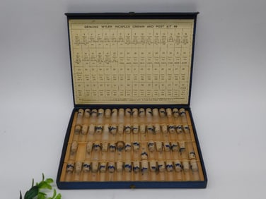 Vintage Wyler Incaflex Balance Wheel Display Set WATCHMAKER WATCHMAKING TOOLS