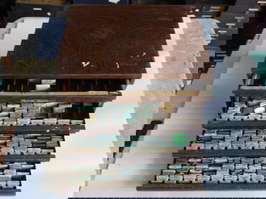 Bulova Watch Parts Cabinet With Drawers WATCHMAKING WATCHMAKER TOOLS