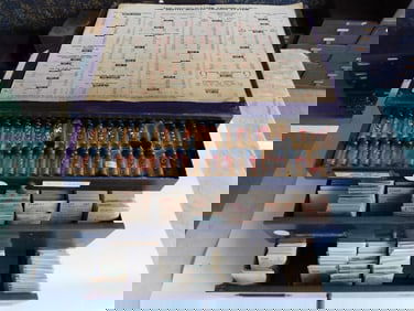 Vintage Bestfit Watchmakers Parts Cabinet With Components WATCHMAKING WATCHMAKER TOOLS