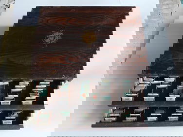 Vintage Bulova Watch Parts Storage Box With Contents WATCHMAKING WATCHMAKER TOOLS