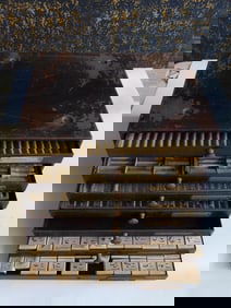 Vintage Watchmaker?s Parts Cabinet with Assorted Contents WATCHMAKING WATCHMAKER TOOLS