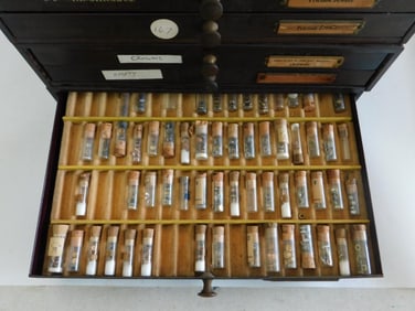 Vintage Watchmakers Cabinet with Labeled Parts Drawers WATCHMAKING WATCHMAKER TOOLS