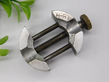 Vintage H-R Small Metal Clamp Tool With Screw Adjustment WATCHMAKER WATCHMAKING TOOLS