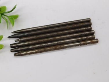 6 Steel Punch Tools with Engraved Markings WATCHMAKER WATCHMAKING TOOLS