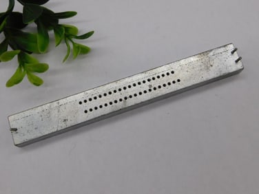 Metal Rectangular Plate with Perforated Design WATCHMAKER WATCHMAKING TOOLS