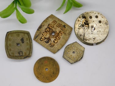 Vintage Watch Faces and Mechanism Parts WATCHMAKER WATCHMAKING TOOLS