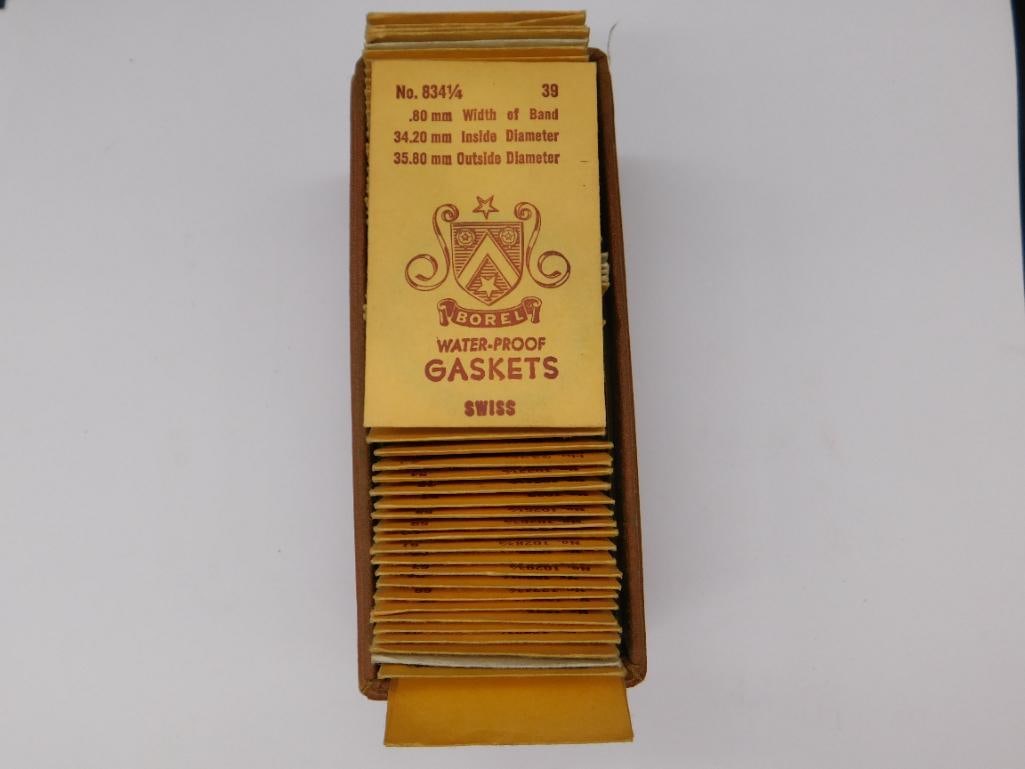 Vintage Borel Waterproof Gaskets in Original Box WATCHMAKER WATCHMAKING TOOLS: Vintage Borel Waterproof Gaskets in Original Box WATCHMAKER WATCHMAKING TOOLS