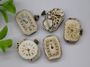 5 Vintage Watch Movements With Dials Watchmaker Watchmaking Tools