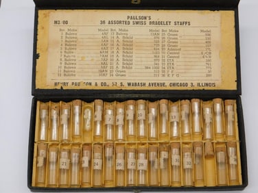 Paulson?s Assorted Swiss Bracelet Watch Staffs Set Watchmaker Watchmaking Tools