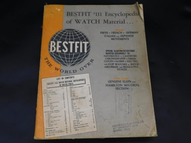 Bestfit Encyclopedia of Watch Material Catalog #111 Watchmaker Watchmaking Tools