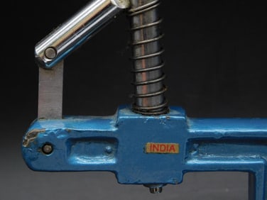 Blue Steel Manual Lever Clamp Tool with Spring Mechanism Watchmaker Watchmaking Tools