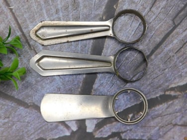 Three Vintage Metal Watch Opener Tools Watchmaker Watchmaking Tools