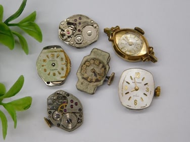 Vintage Watch Movements and Cases Watchmaker Watchmaking Tools