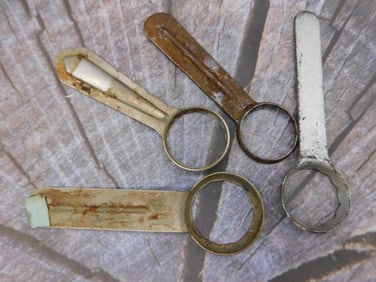 Four Vintage Metal Watch Openers Watchmaker Watchmaking Tools