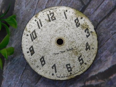 Vintage New Haven Clock Face Dial Watchmaker Watchmaking Tools