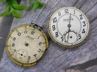 Vintage Ingraham Watch Movements for Restoration or Parts Watchmaker Watchmaking Tools