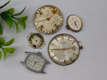 Vintage Watch Faces and Movements Watchmaker Watchmaking Tools