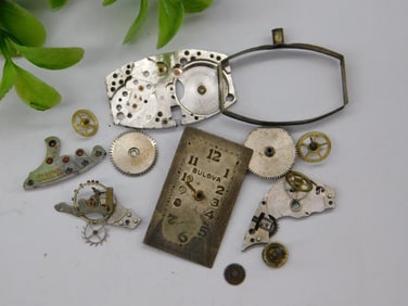 Bulova Vintage Watch Parts for Repair or Crafting Watchmaker Watchmaking Tools
