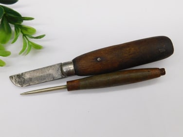 Vintage Woodworking Tools: Blade and Awl Set Watchmaker Watchmaking Tools