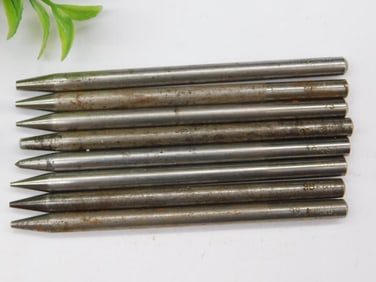 8 Metal Punches with Stamped Markings Watchmaker Watchmaking Tools