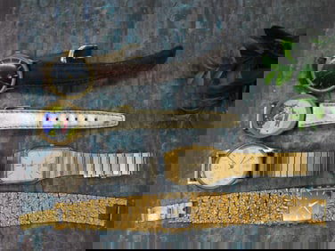 Five Vintage Men?s Wristwatches Watchmaker Watchmaking Tools