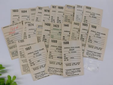 Vintage Watch Staff Replacement Parts with Original Labels WATCHMAKING WATCHMAKER TOOLS