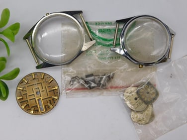 Watch Parts Including Cases, Dials, and Screws WATCHMAKING WATCHMAKER TOOLS