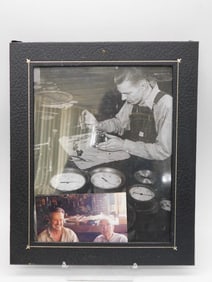 Framed Black-and-White and Color Photos of Watchmakers