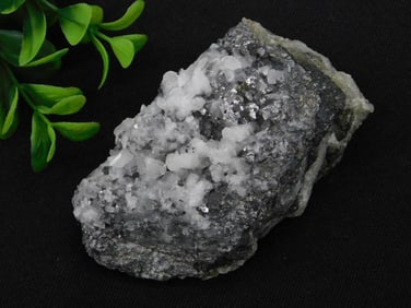 Quartz and Metallic Mineral Specimen on Matrix ROCK STONE LAPIDARY SPECIMEN