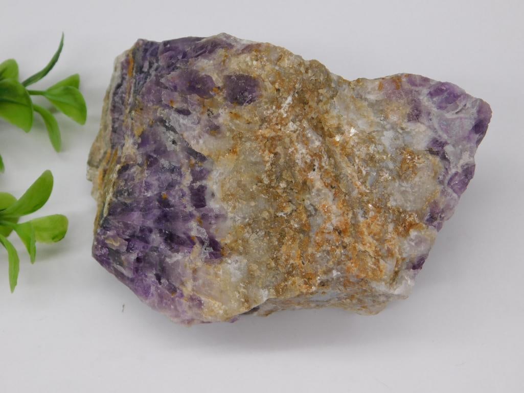 Raw Purple Amethyst Cluster With Distinctive Veining ROCK STONE LAPIDARY SPECIMEN: Raw Purple Amethyst Cluster With Distinctive Veining ROCK STONE LAPIDARY SPECIMEN
