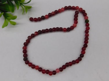 Red Stone Beads ROCK STONE LAPIDARY SPECIMEN