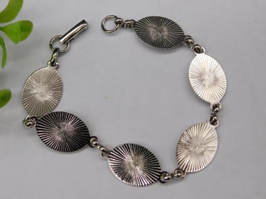 Silver-Tone Link Bracelet