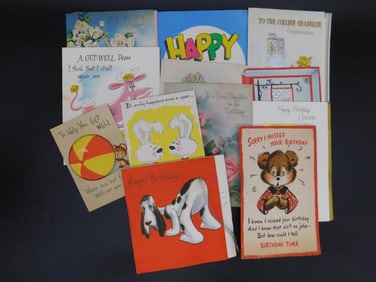 GREETING CARDS VINTAGE ANTIQUE