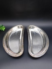 CRESCENT MOON TRAYS VINTAGE ANTIQUE