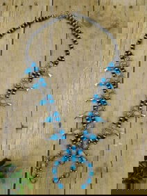 COSTUME JEWELRY SQUASH BLOSSOM NECKLACE