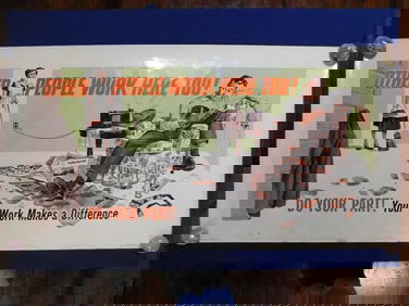 1952 THE SHELDON-CLAIRE COMPANY DO YOUR PART POSTER VINTAGE ANTIQUE