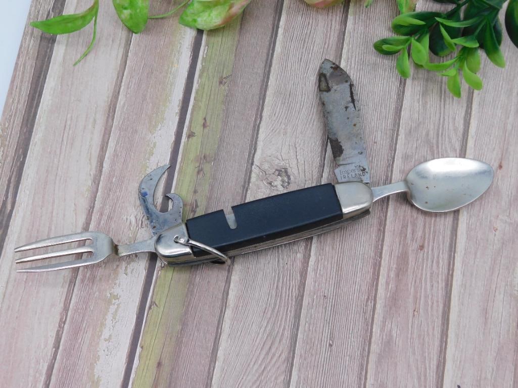IMPERIAL IRELAND CAMPING SURVIVAL MULTI-TOOL KNIFE VINTAGE ANTIQUE: IMPERIAL IRELAND CAMPING SURVIVAL MULTI-TOOL KNIFE VINTAGE ANTIQUE