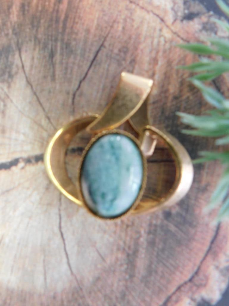 MOSS AGATE PENDANT ROCK STONE LAPIDARY SPECIMEN: MOSS AGATE PENDANT ROCK STONE LAPIDARY SPECIMEN