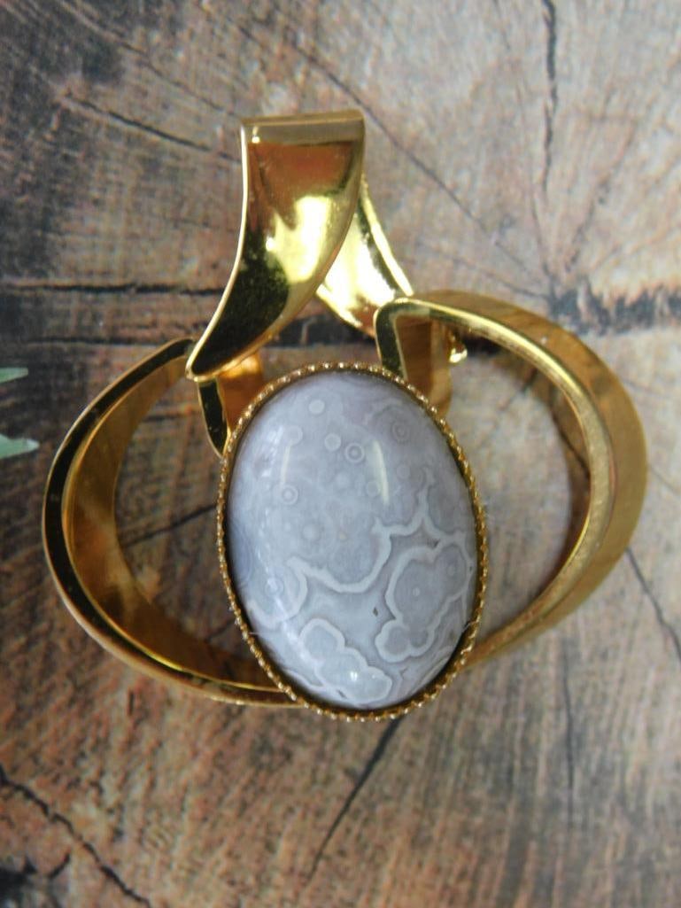 CRAZY LACE PENDANT ROCK STONE LAPIDARY SPECIMEN: CRAZY LACE PENDANT ROCK STONE LAPIDARY SPECIMEN