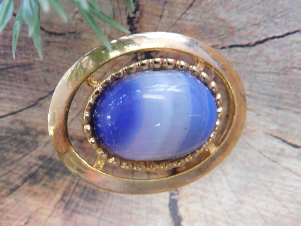 BANDED AGATE PENDANT ROCK STONE LAPIDARY SPECIMEN: BANDED AGATE PENDANT ROCK STONE LAPIDARY SPECIMEN