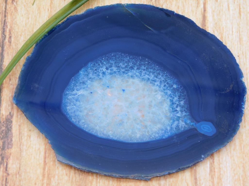 AGATE SLICE ROCK STONE LAPIDARY SPECIMEN: AGATE SLICE ROCK STONE LAPIDARY SPECIMEN