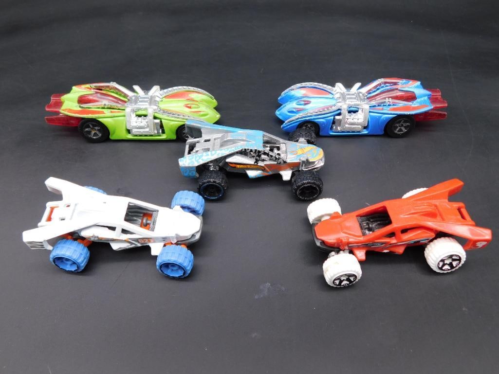 Lot of 5 Mattel Hot Wheels Cars Made in Various Countries: Lot of 5 Mattel Hot Wheels Cars Made in Various Countries