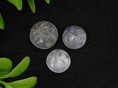 CARVED STONE CABOCHONS ROCK STONE LAPIDARY SPECIMEN