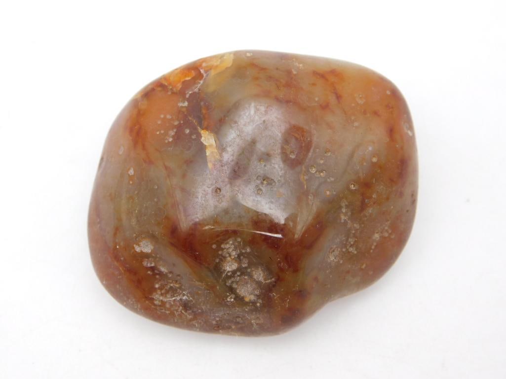 FIRE AGATE ROCK STONE LAPIDARY SPECIMEN: FIRE AGATE ROCK STONE LAPIDARY SPECIMEN