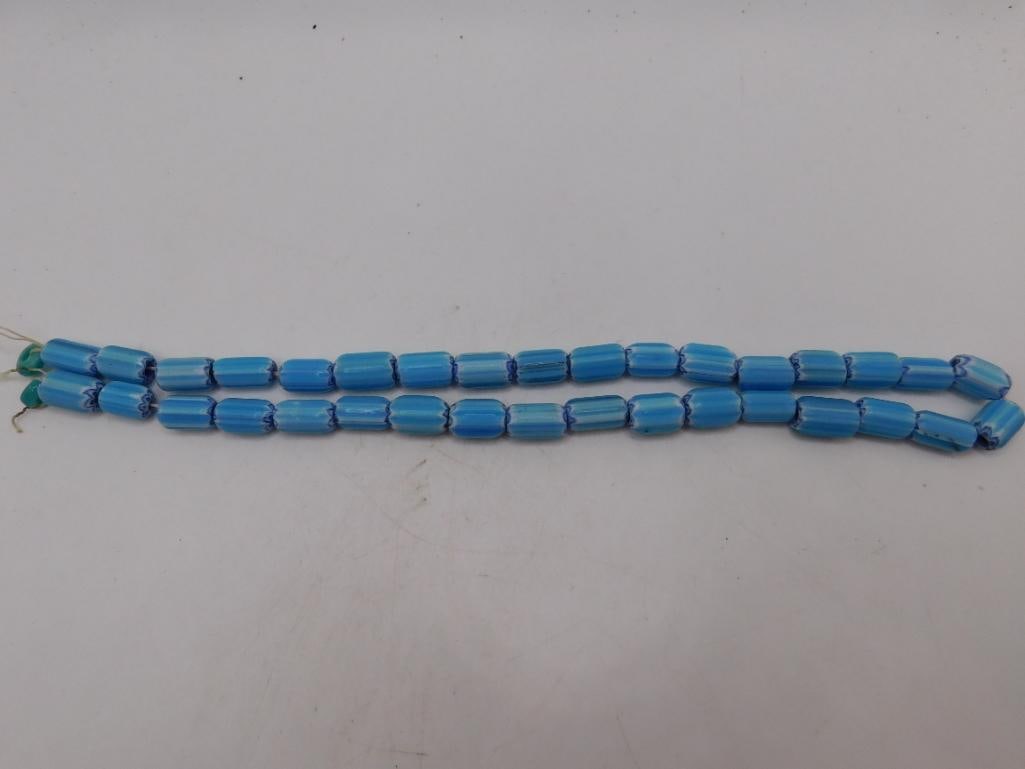 AFRICAN TRADE BEADS ROCK STONE LAPIDARY SPECIMEN: AFRICAN TRADE BEADS ROCK STONE LAPIDARY SPECIMEN